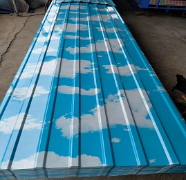 PPGI Corrugated Steel Sheet Galvanized Colorful Metal Plate