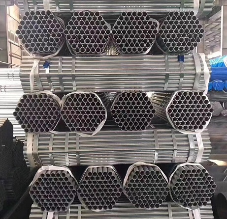 BS1387 Round pre galvanied steel pipe