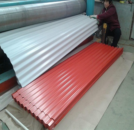 PPGI Corrugated Steel Sheet Galvanized Colorful Metal Plate