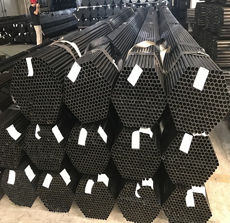 Black round Mild Carbon Steel Pipe from China Tianjin