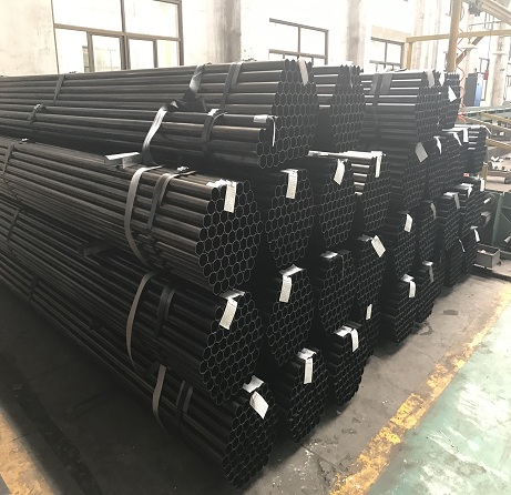 Black round Mild Carbon Steel Pipe from China Tianjin
