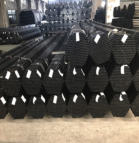 Good quality black hollow round welded steel pipe for structure